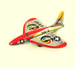 retro tin aeroplane