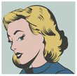 Pop Art Woman vector illustration