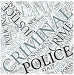 Criminal justice Disciplines Concept