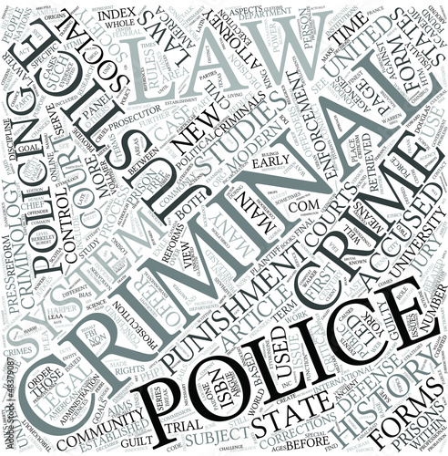 Vector: Criminal justice Disciplines Concept Criminal justice Disciplines Concept