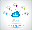 Cloud Computing concept background