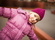 Photo: young blond girl in playground young blond girl in playground