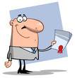 Successful Businessman With A Contract In Hand