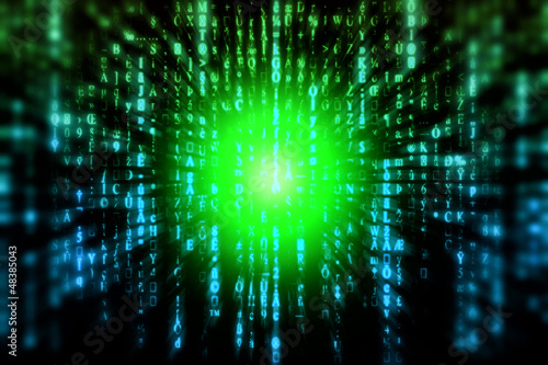 Illustration: Abstract Matrix Background Abstract Matrix Background