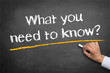 What you need to know?