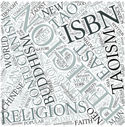 Vector: East Asian religions Disciplines Concept East Asian religions Disciplines Concept