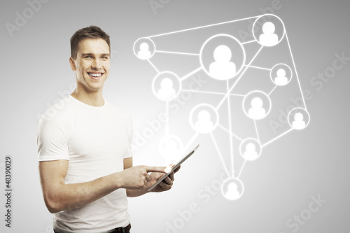 Photo: social network concept social network concept