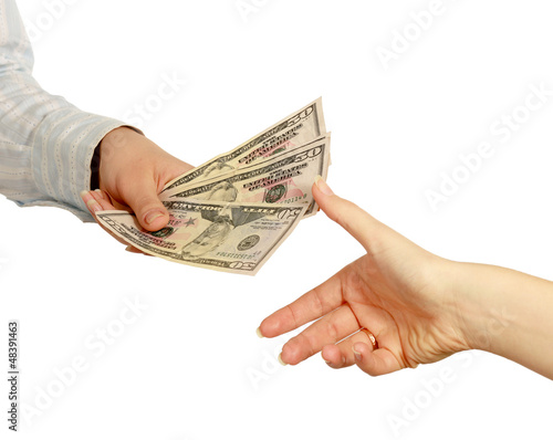 Photo: Money on the hands Money on the hands
