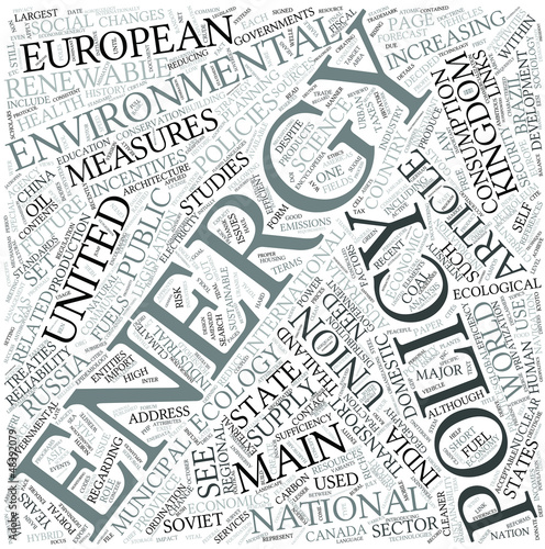 Vector: Energy policy Disciplines Concept Energy policy Disciplines Concept