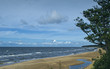 Sandy beach of the Baltic Sea, Vidzeme, Latvia