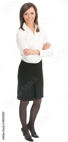 Photo: Full body portrait of young businesswoman Full body portrait of young businesswoman