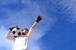 Kind mit fußball