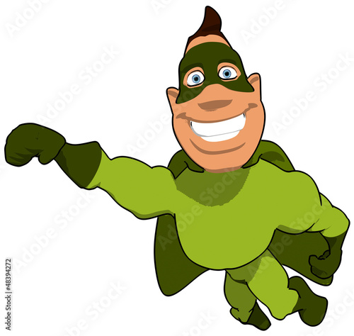 Illustration: Cartoon superhero Cartoon superhero
