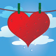 Valentine day red Love Hearts