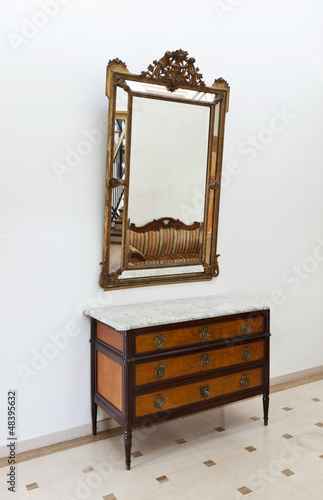 Photo: beautiful apartment, interior, corridor, antique furniture beautiful apartment, interior, corridor, antique furniture