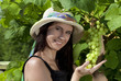 Photo: Young woman with grapes Young woman with grapes