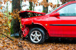 Unfall - Auto prallte gegen Baum