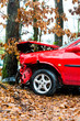 Unfall - Auto prallte gegen Baum