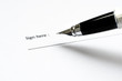 Legal document ready to sign