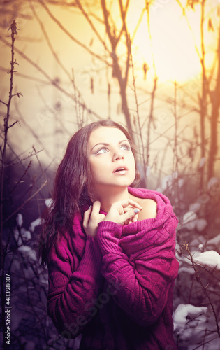 Photo: Girl in Winter Park Girl in Winter Park
