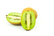 Kiwi healthy fruit isolated on the white.