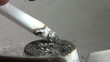 Cigarette close-up, fast motion
