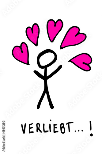 Illustration: verliebt sein... verliebt sein...