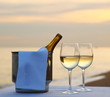 Table on beach