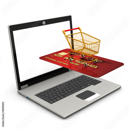 Illustration: Laptop Mobile Shopping Laptop Mobile Shopping