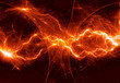 Orange lightning