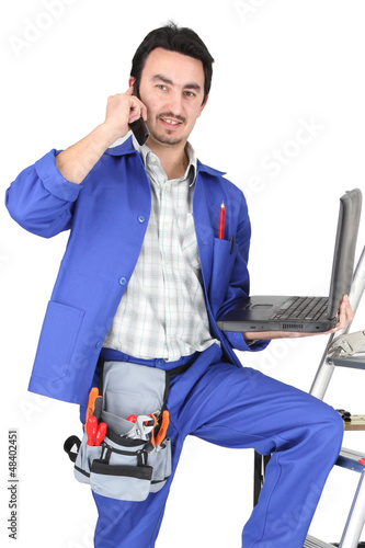 Photo: plumber with tools plumber with tools