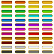Glass buttons of various colors, set