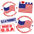 Product of USA stamps