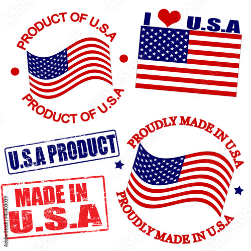 Vector: Product of USA stamps Product of USA stamps