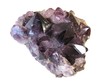 Amethyst violet  druse isolated