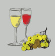 grape and glass
