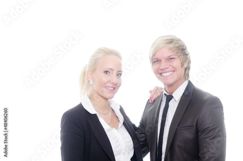 Photo: business couple hugging business couple hugging