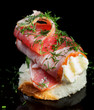 Photo: Canape with salmon Canape with salmon