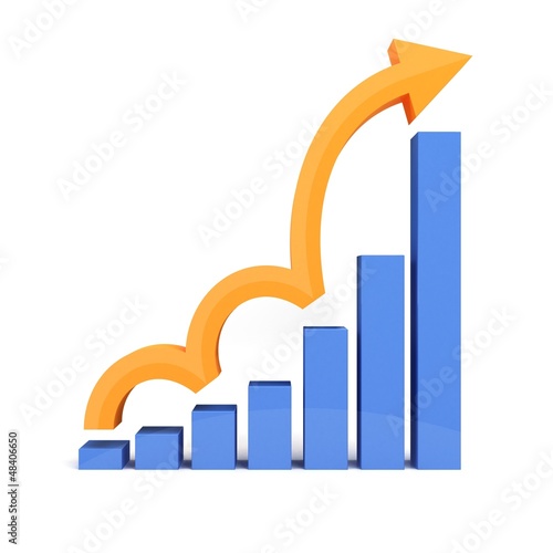 Illustration: Business Graph Concept Business Graph Concept