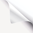 white paper corner