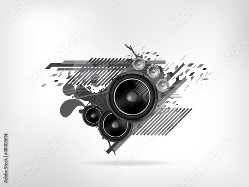 Vector: Abstract music retro grunge background Abstract music retro grunge background