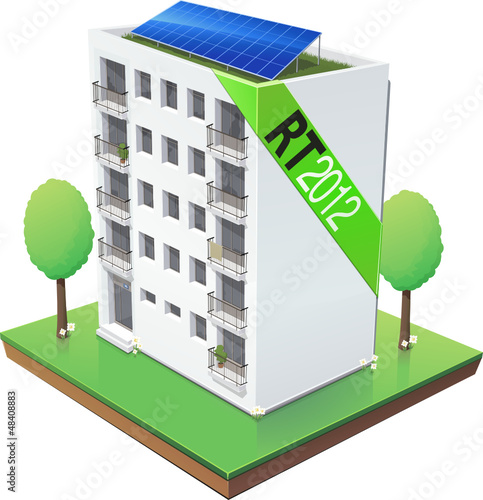 Vector: Immeuble RT 2012 (détouré) Immeuble RT 2012 (détouré)