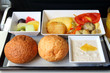 lunch in airplane