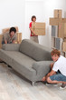 Young men moving home