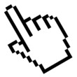Pixelgrafik Hand - Zeigefinger