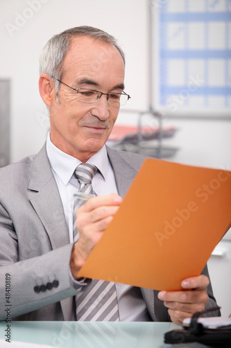 Photo: Grey haired teacher Grey haired teacher