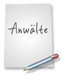 Papier & Bleistift Illustration "Anwälte"