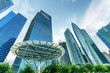 Photo: Skyscrapers in financial district of Singapore Skyscrapers in financial district of Singapore