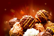 Assorted Chocolate Candies. Sweets. Candy Border Design