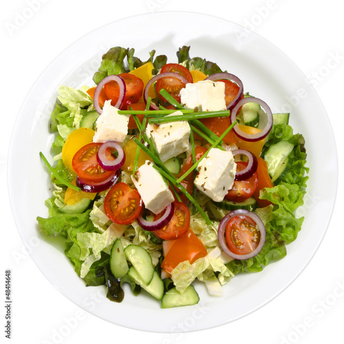 Photo: feta cheese with greens feta cheese with greens